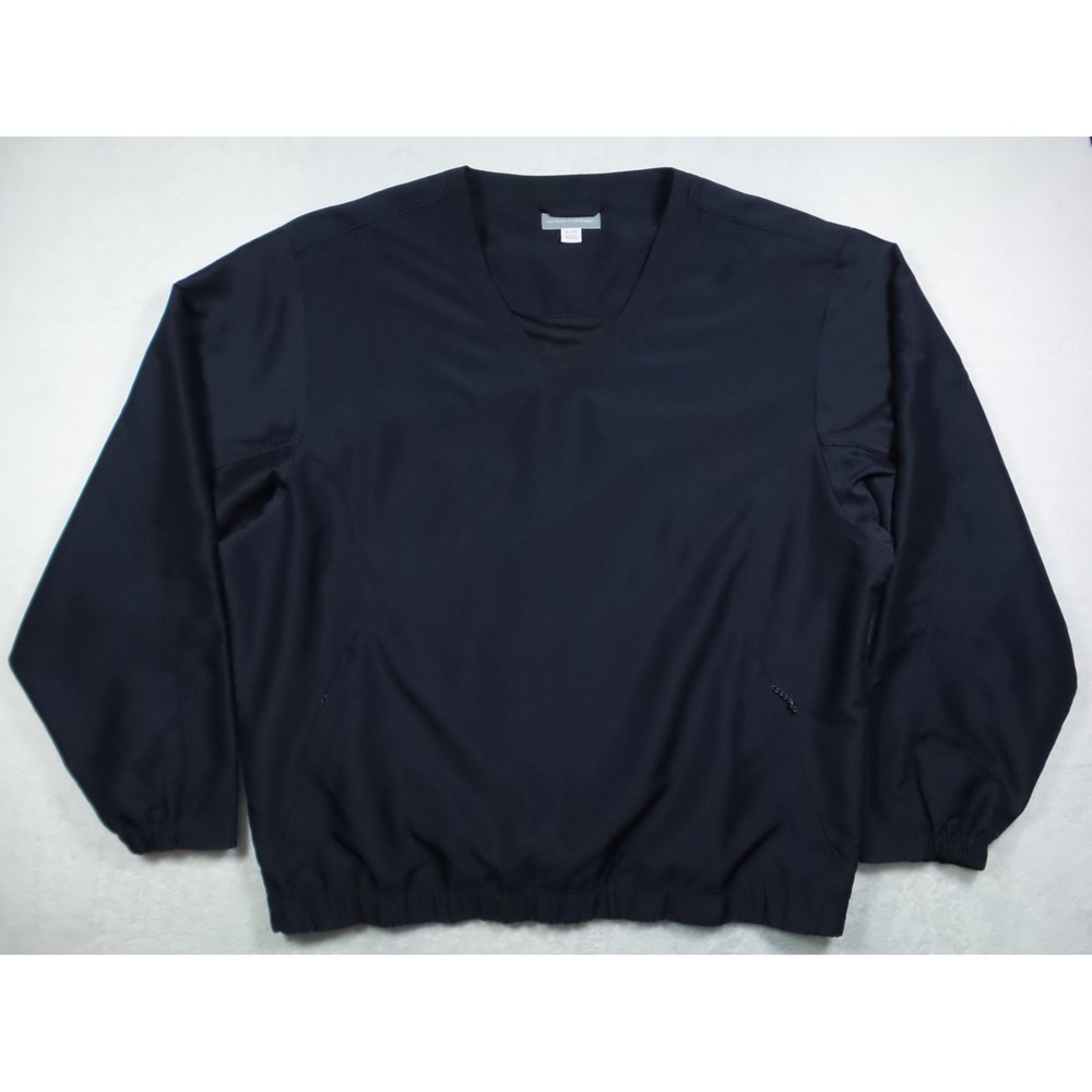 Cutter & Buck Jacket Mens Size XL Blue Pullover CB WindTec V-Neck Pockets